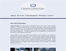 Tablet Screenshot of canyonconsulting.com